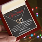 To My Soulmate Interlocking Hearts Necklace - PlumOnyx