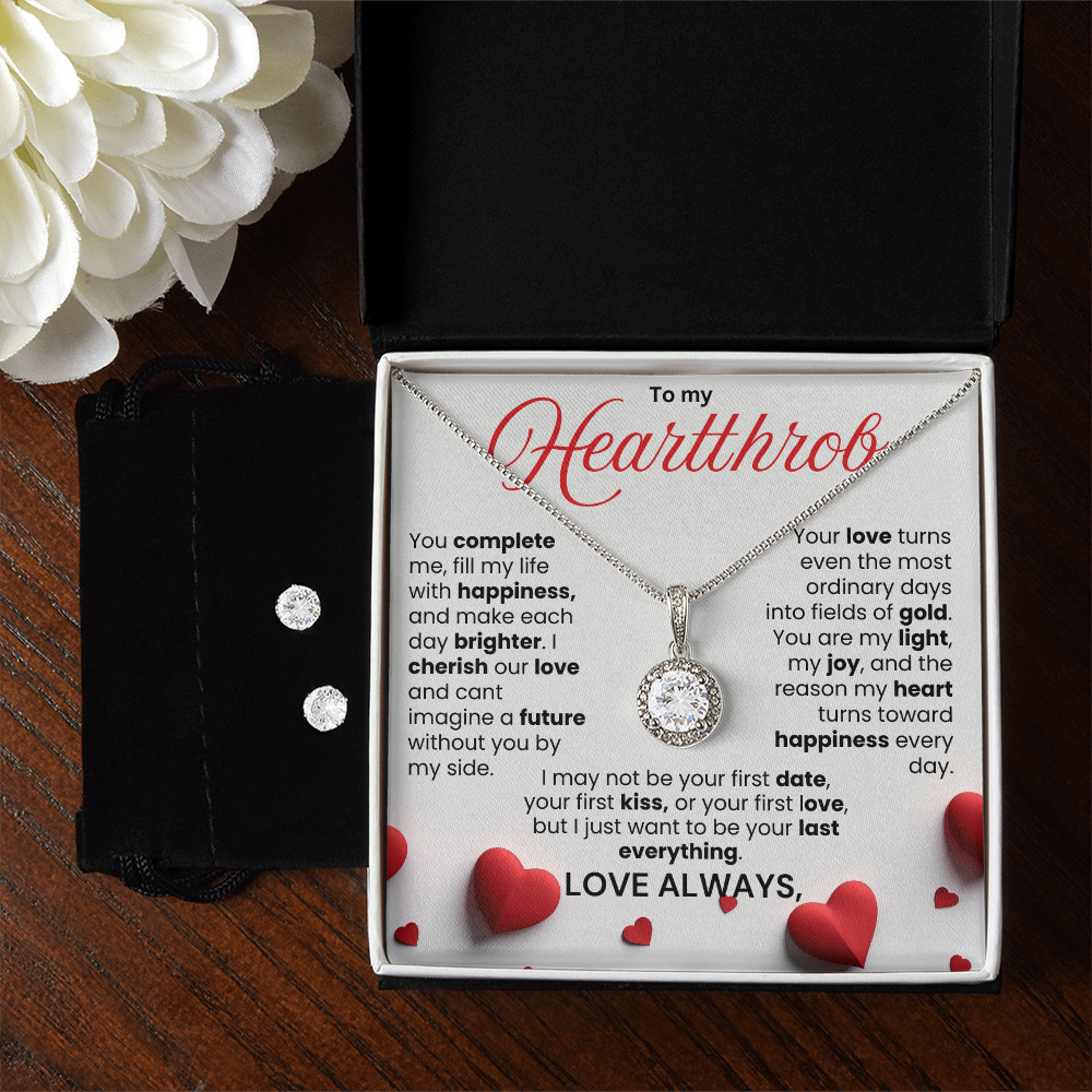 Eternal Hope Necklace & Earring Jewelry Set Message Card - PlumOnyx