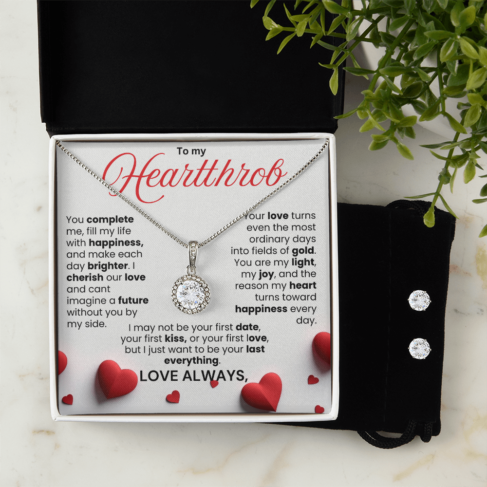 Eternal Hope Necklace & Earring Jewelry Set Message Card - PlumOnyx