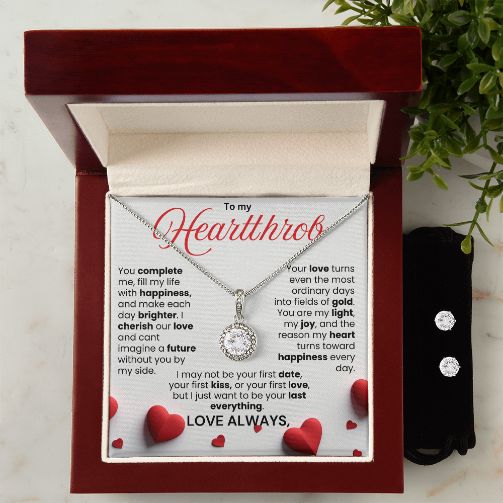 Eternal Hope Necklace & Earring Jewelry Set Message Card - PlumOnyx