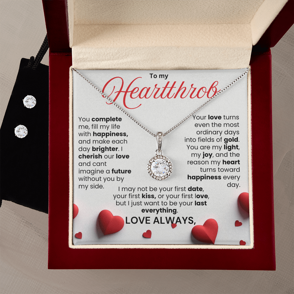 Eternal Hope Necklace & Earring Jewelry Set Message Card - PlumOnyx
