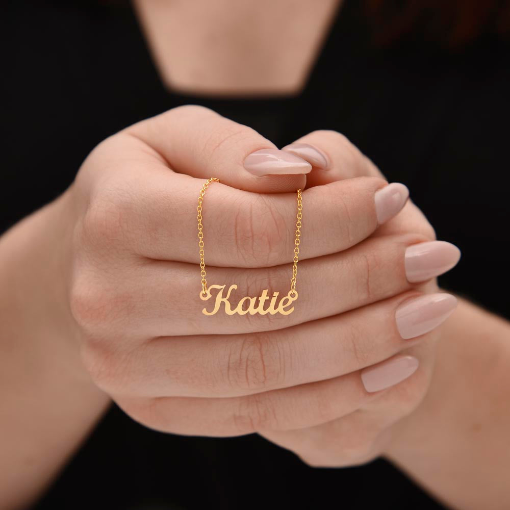 Bonus Daughter | Custom Name Necklace w/Personalized Message - PlumOnyx
