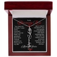 My Blooming Rose Flower Name Necklace - PlumOnyx