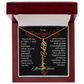 My Blooming Rose Flower Name Necklace - PlumOnyx