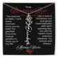 My Blooming Rose Flower Name Necklace - PlumOnyx