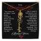 My Blooming Rose Flower Name Necklace - PlumOnyx