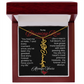 My Blooming Rose Flower Name Necklace - PlumOnyx