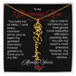 My Blooming Rose Flower Name Necklace - PlumOnyx