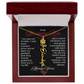 My Blooming Rose Flower Name Necklace - PlumOnyx