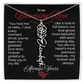 My Blooming Rose Flower Name Necklace - PlumOnyx