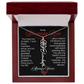 My Blooming Rose Flower Name Necklace - PlumOnyx