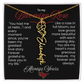 My Blooming Rose Flower Name Necklace - PlumOnyx
