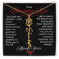 My Blooming Rose Flower Name Necklace - PlumOnyx