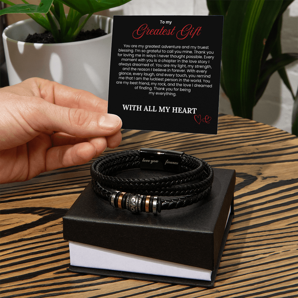 To My Greatest Gift - Love You Forever Bracelet - PlumOnyx