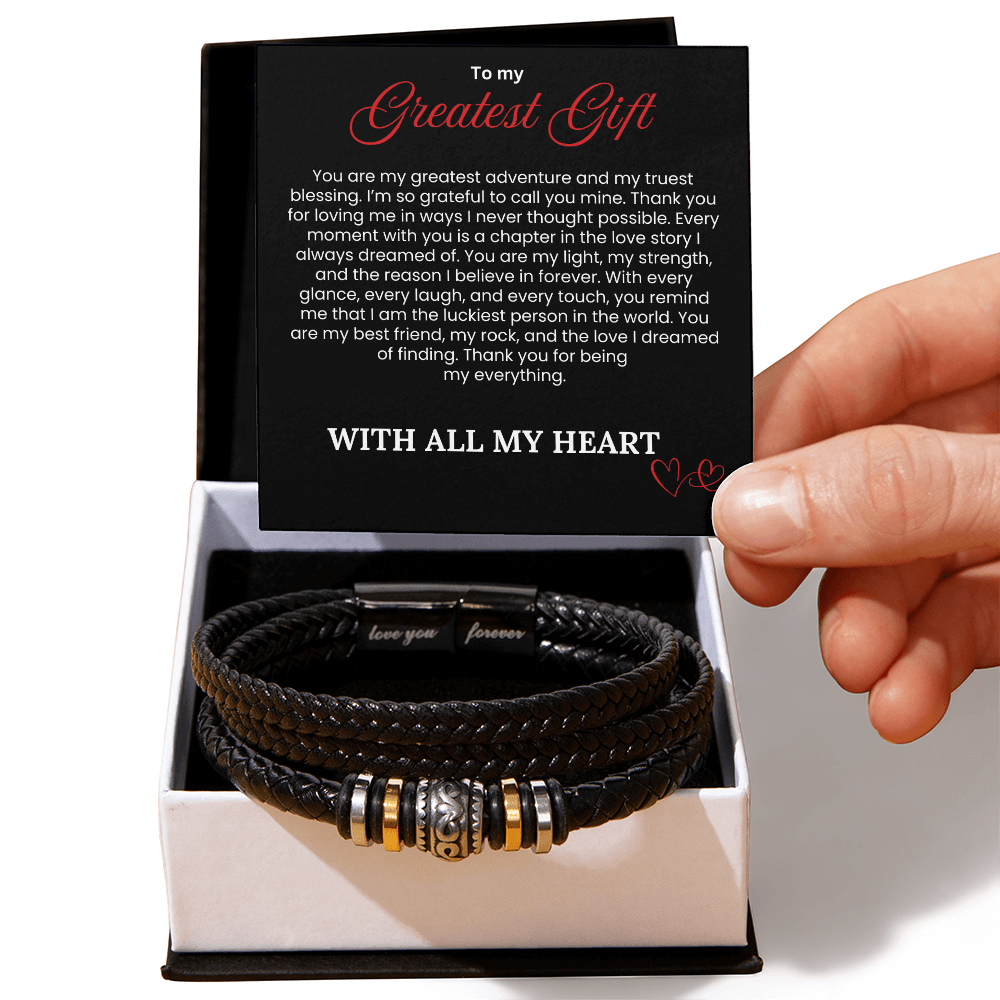 To My Greatest Gift - Love You Forever Bracelet - PlumOnyx