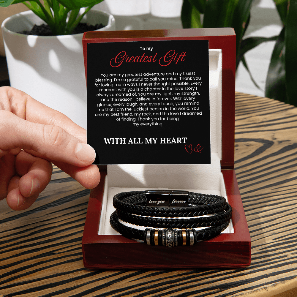 To My Greatest Gift - Love You Forever Bracelet - PlumOnyx
