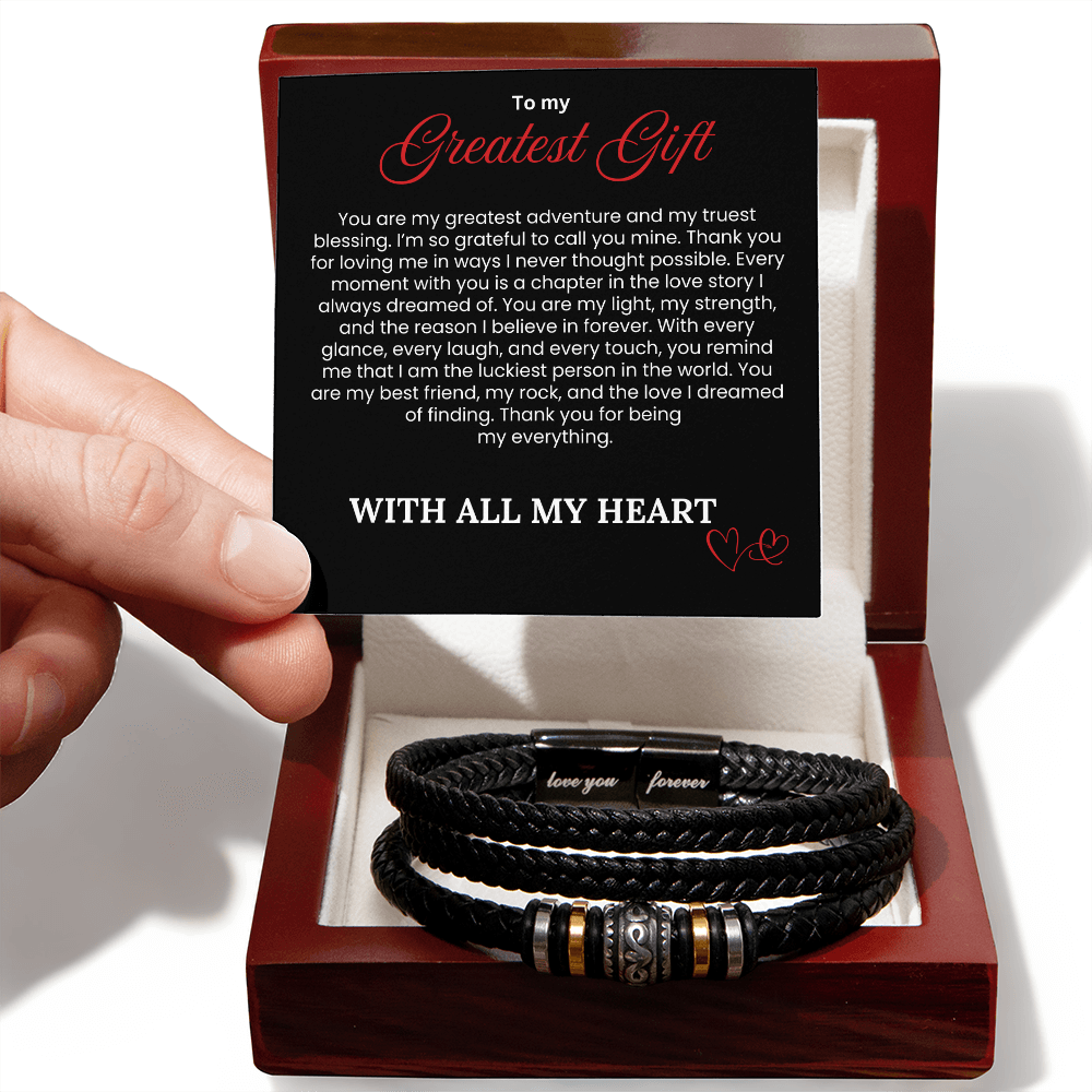 To My Greatest Gift - Love You Forever Bracelet - PlumOnyx