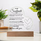 To My Soulmate | Heart Shaped Plaque | Optional Night Light - PlumOnyx