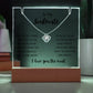 To My Soulmate - Keepsake Acrylic & Love Knot Necklace Bundle - PlumOnyx