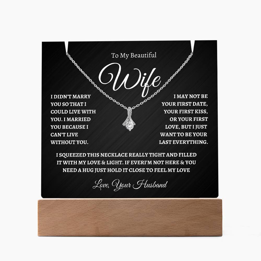 To My Beautiful Wife Acrylic Keepsake Gift Set - PlumOnyx