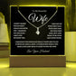 To My Beautiful Wife Acrylic Keepsake Gift Set - PlumOnyx