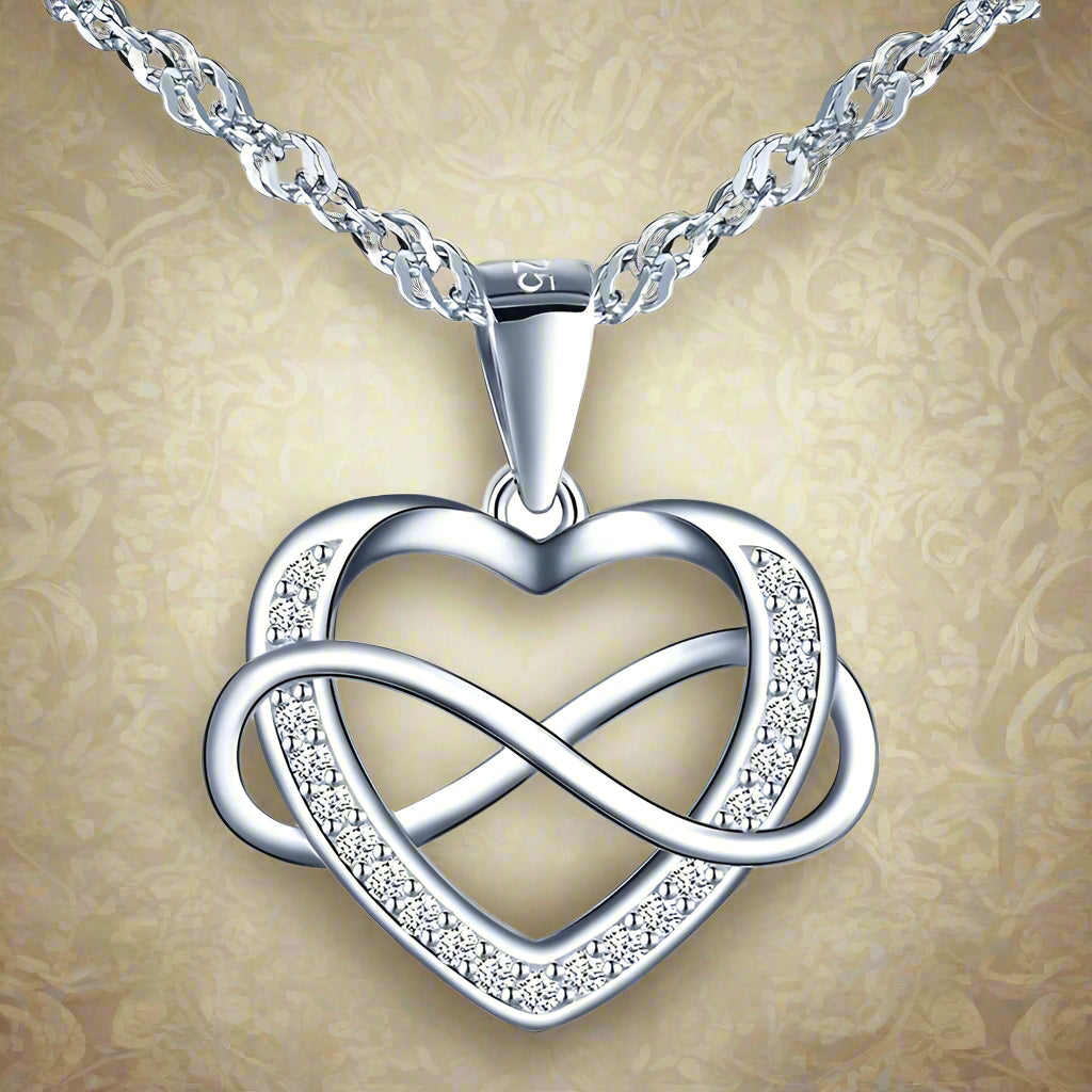 925 Sterling Silver Heart Necklace for Women – Elegant and Timeless Jewelry
