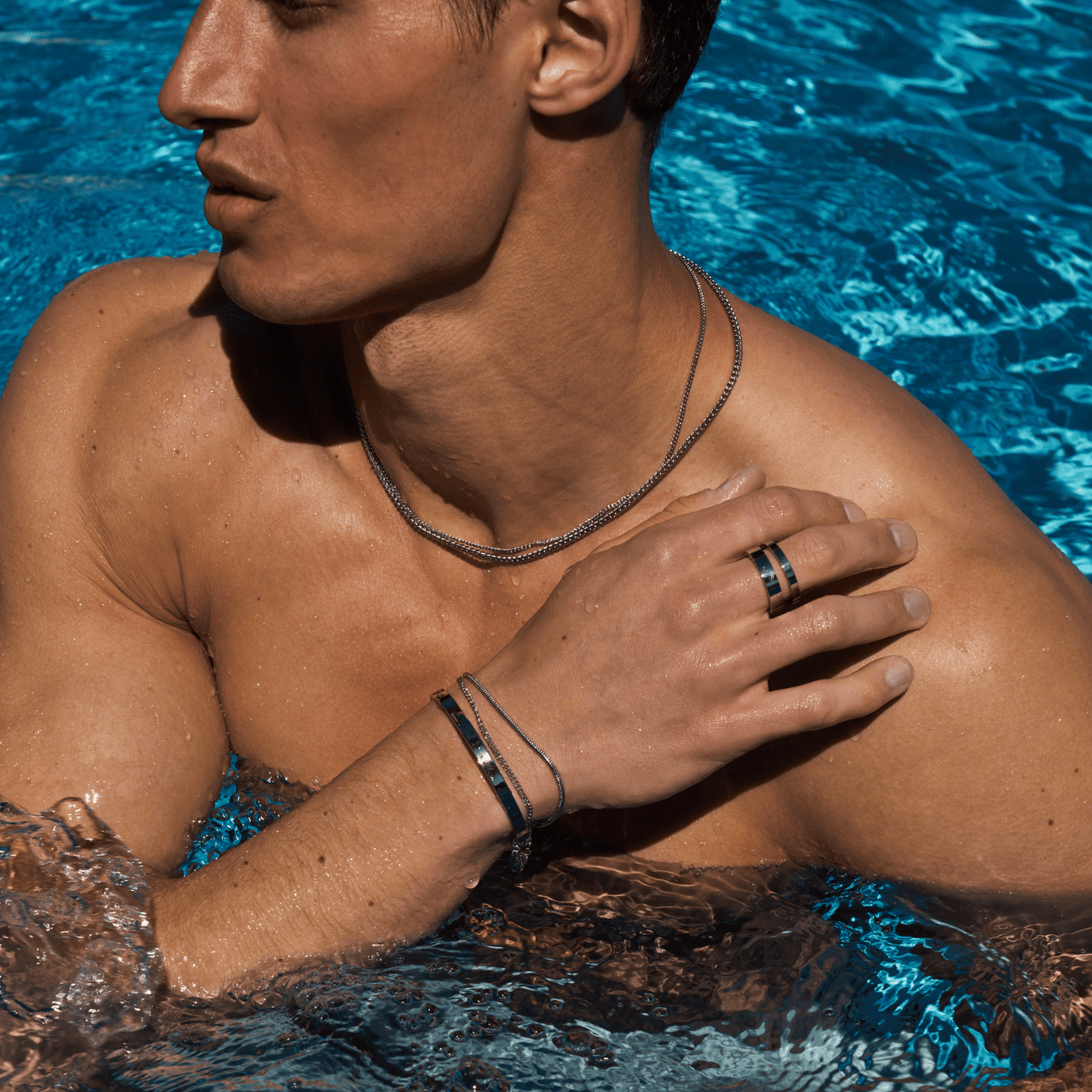 Connell Silver Chain 2mm - PlumOnyx
