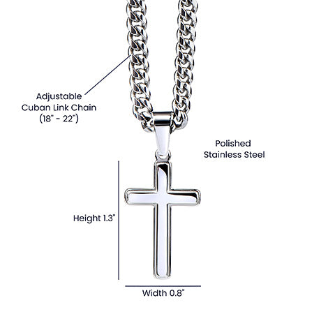 To My Man | Cross with Cuban Chain - PlumOnyx