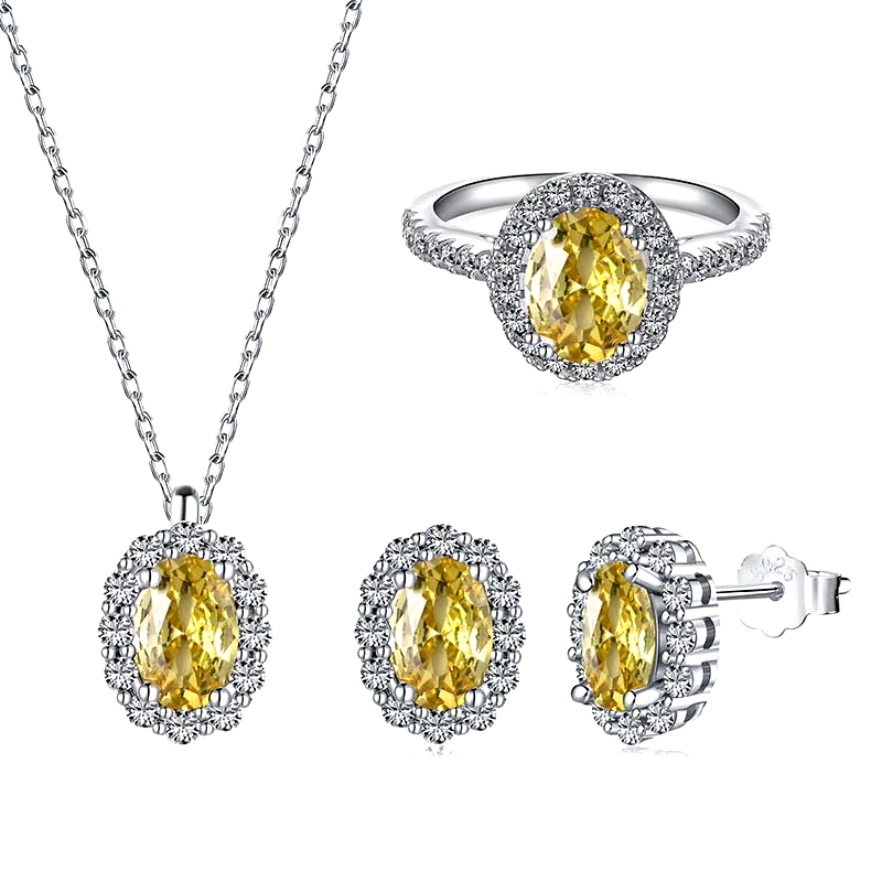 Luxury 925 Sterling Silver with Zircon Stones - PlumOnyx