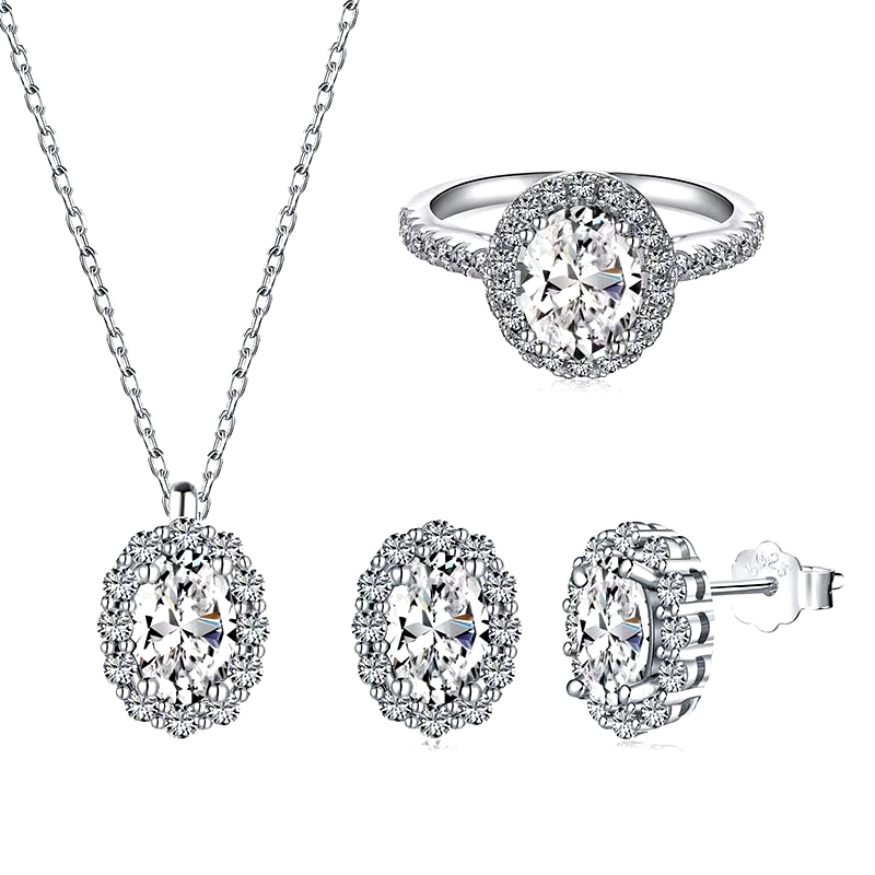 Luxury 925 Sterling Silver with Zircon Stones - PlumOnyx
