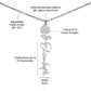 My Blooming Rose Flower Name Necklace - PlumOnyx