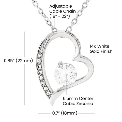 To My Beautiful Wife Forever Love Necklace - PlumOnyx