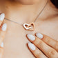 To My Soulmate Interlocking Hearts Necklace - PlumOnyx