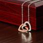 To My Soulmate Interlocking Hearts Necklace - PlumOnyx