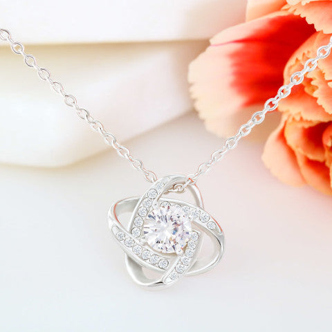 To  My Heartthrob Love Knot Necklace - PlumOnyx