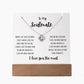 To My Soulmate - Keepsake Acrylic & Love Knot Necklace Bundle - PlumOnyx