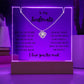 To My Soulmate - Keepsake Acrylic & Love Knot Necklace Bundle - PlumOnyx