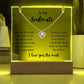 To My Soulmate - Keepsake Acrylic & Love Knot Necklace Bundle - PlumOnyx